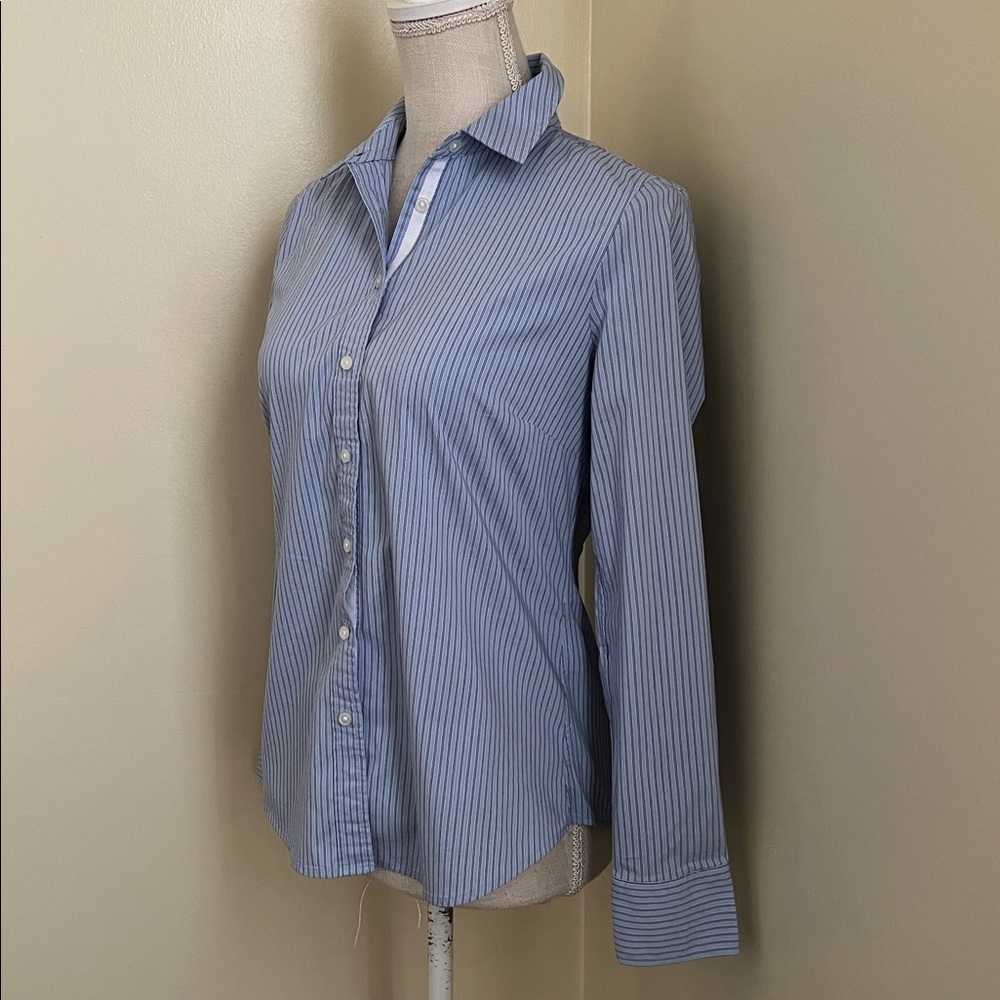 Banana Republic Light Blue Striped Shirt - Picture 8 of 15